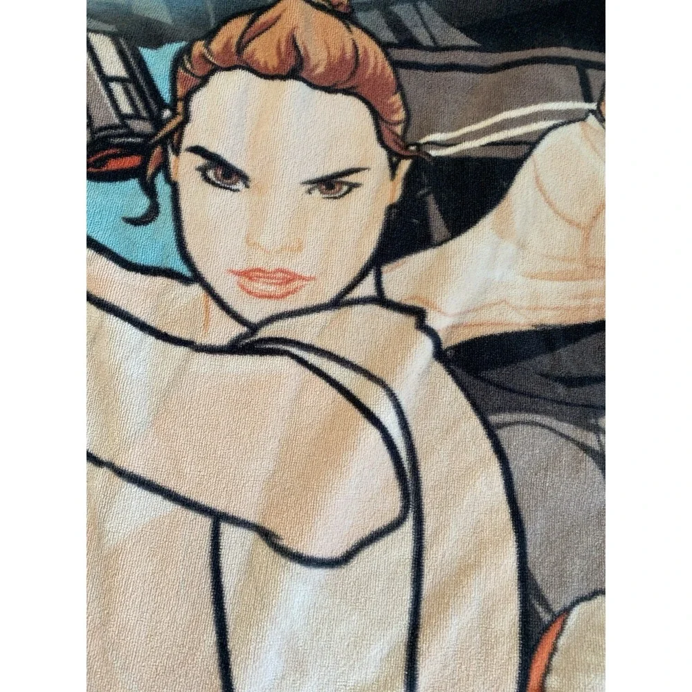 Star Wars Beach Towel Rey BB8 Kylo Ren Adults or Kids Bath Pool Towel Disney